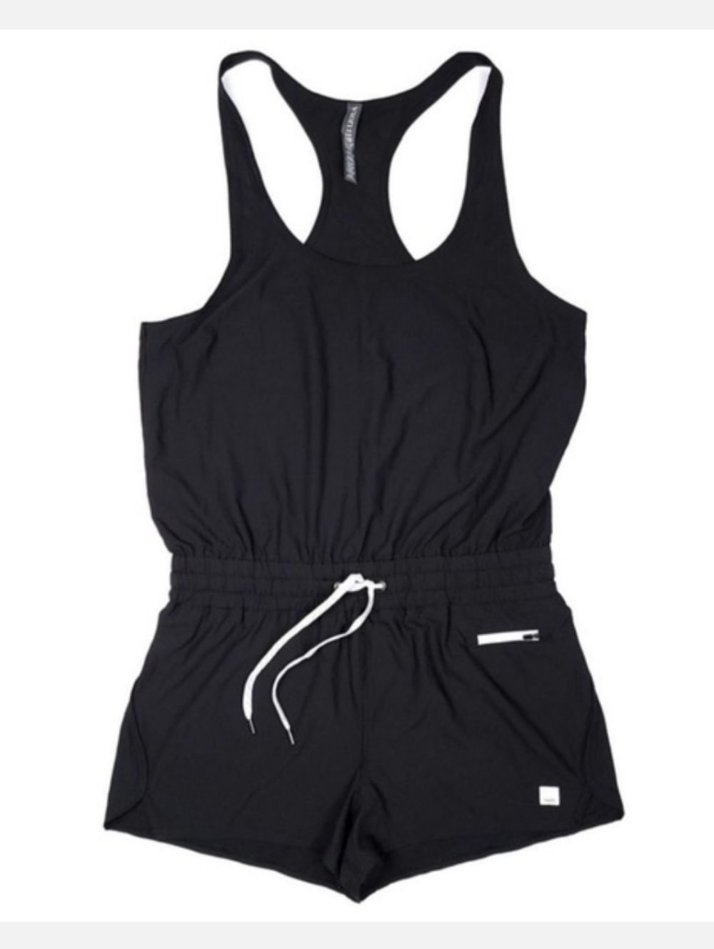 Vuori Clementine Racerback Short Romper Active Jumpsusuit Womens Black Size XL